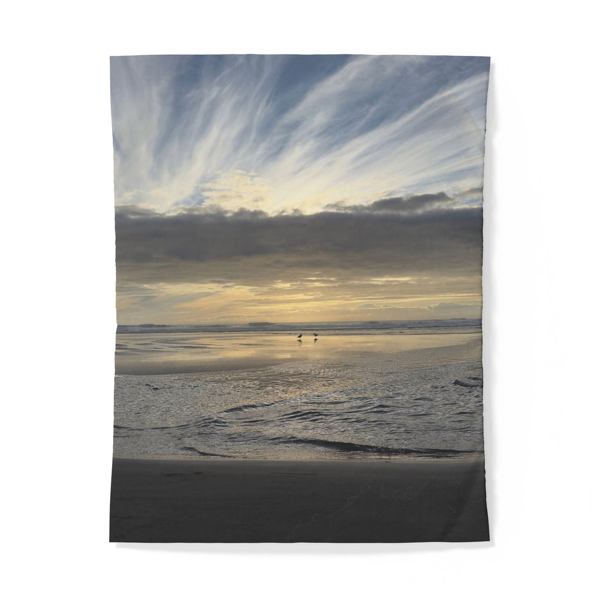 Oregon Coast Lovebirds Duvet Cover - Cotton
