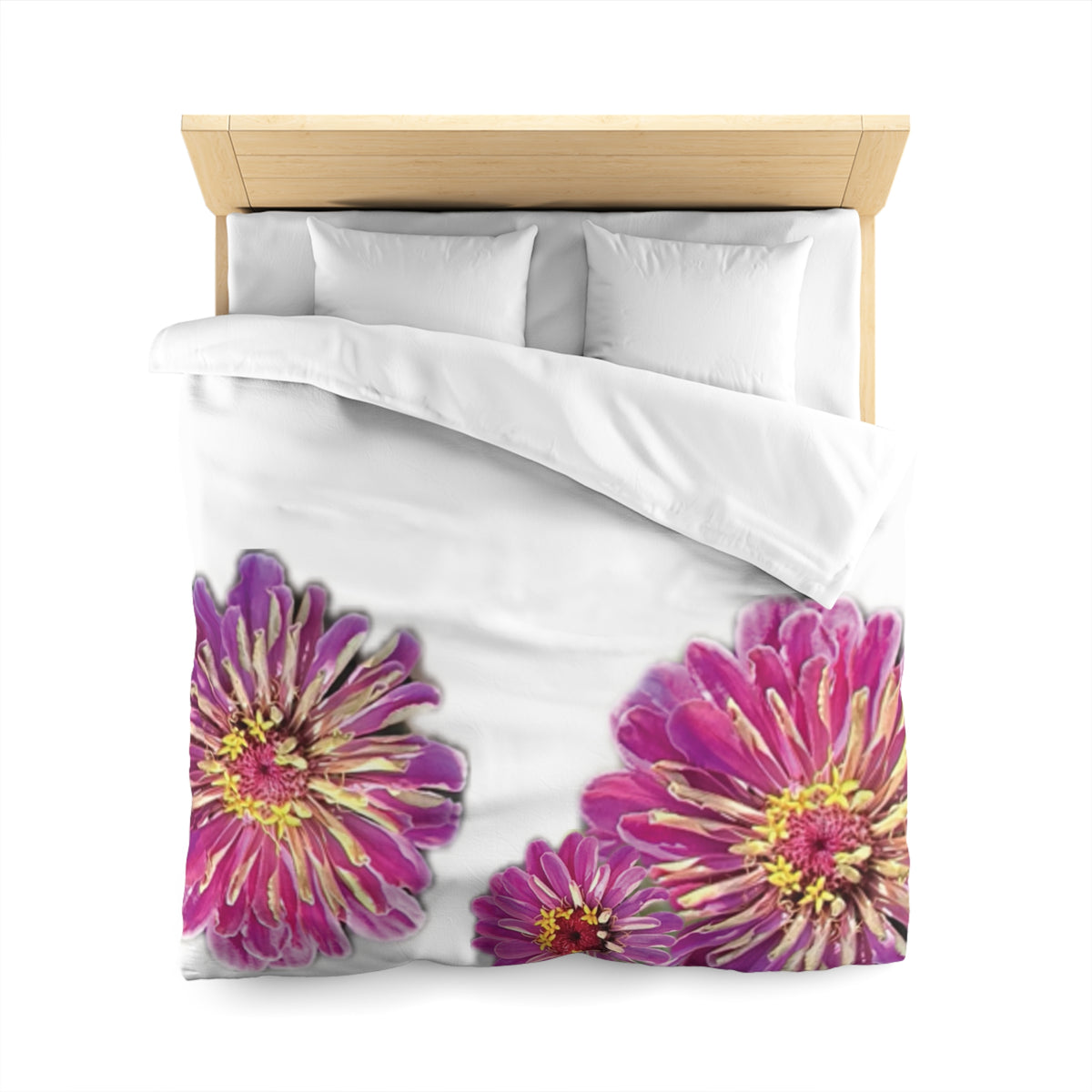 Dramatic Zinnia's Duvet Cover - Microfiber