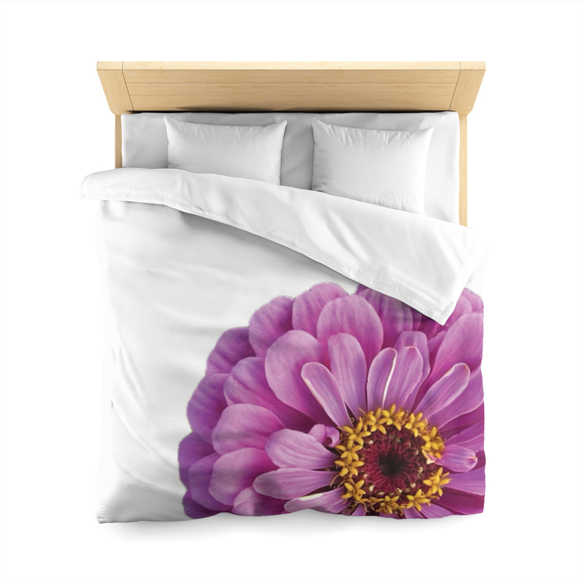 Happy Little Zinnia Duvet Cover - Microfiber