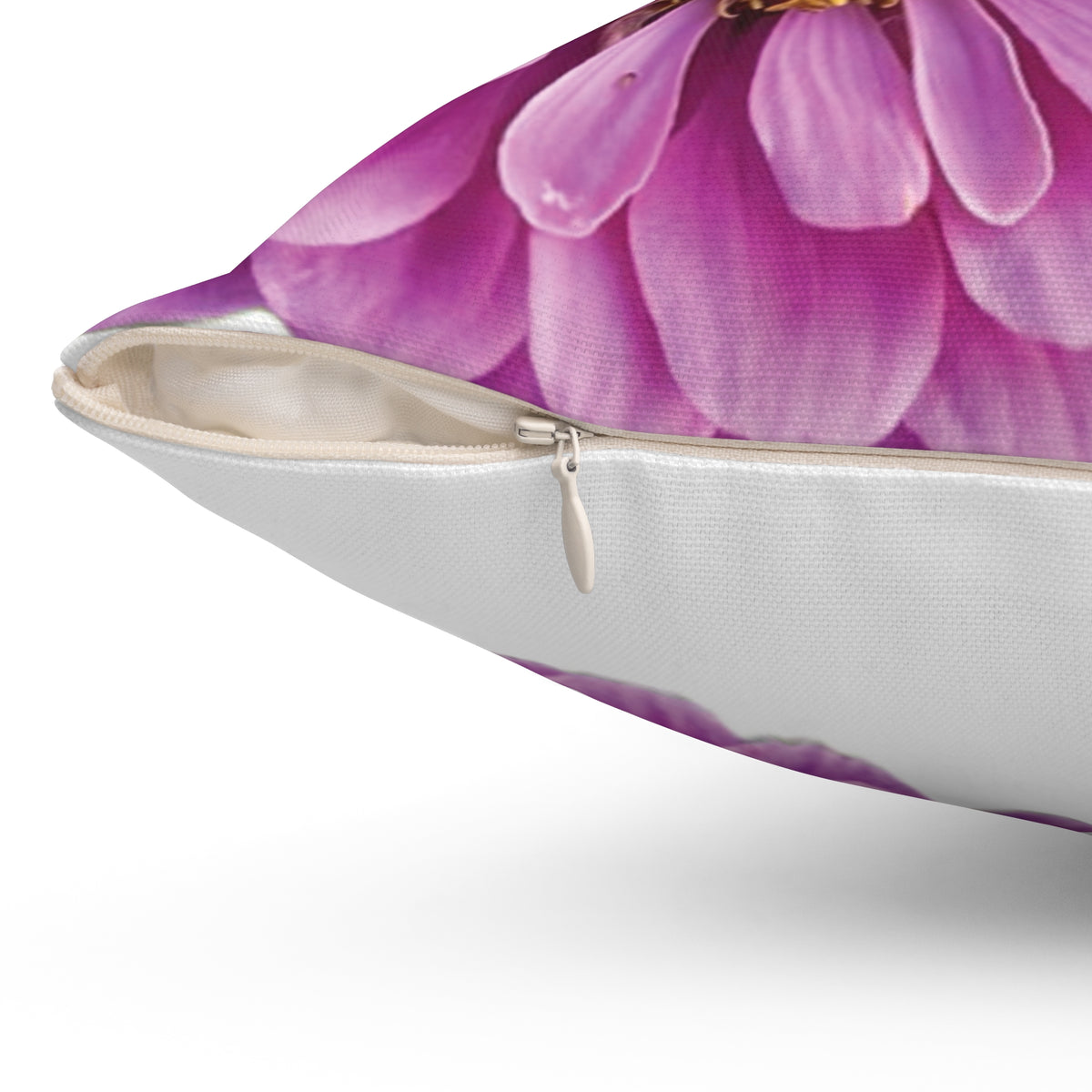 Happy Little Zinnia Pillow - Square
