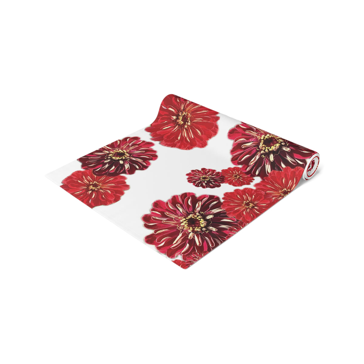Festive Elegance Table Runner - White