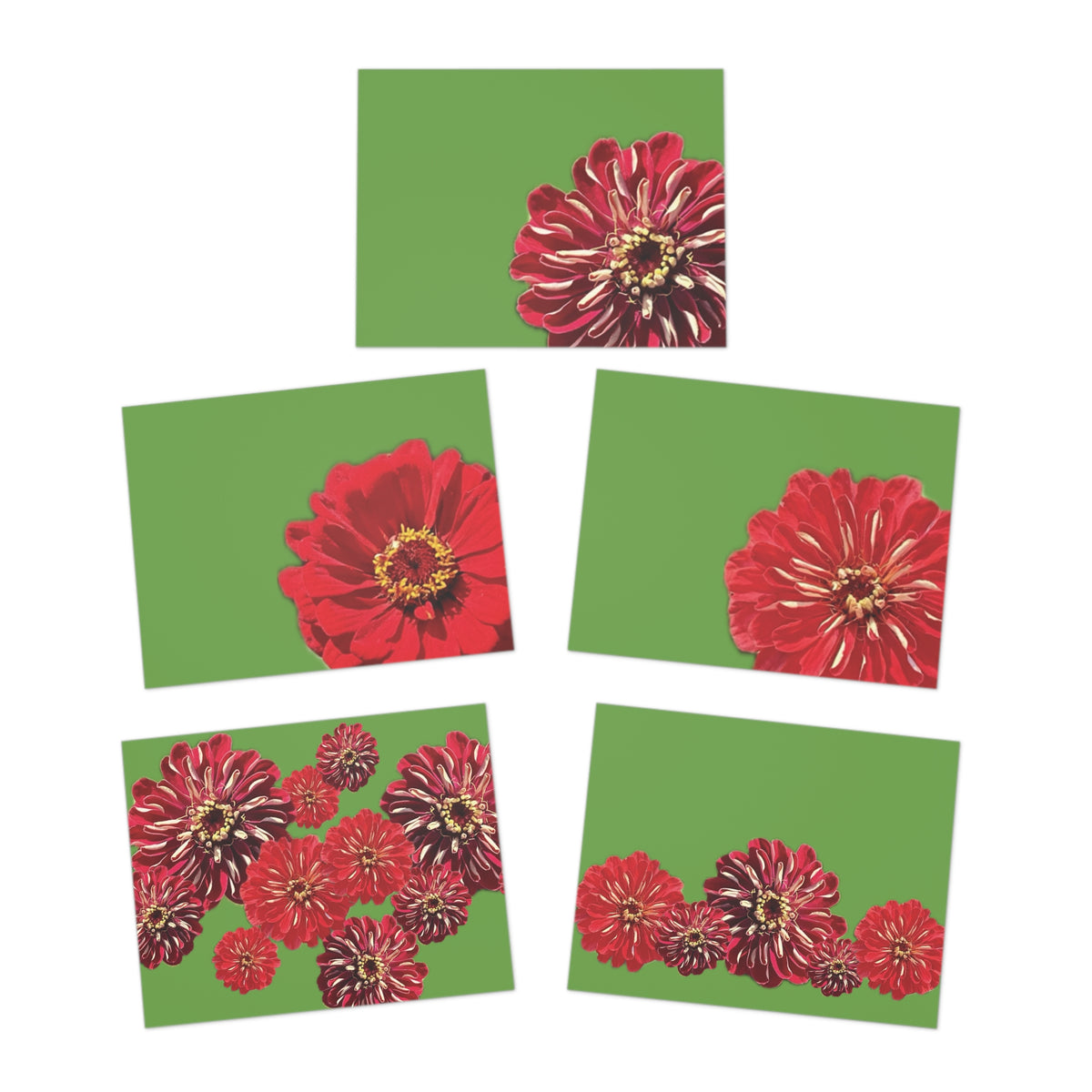 Festive Elegance Greeting Cards - 5-Pack