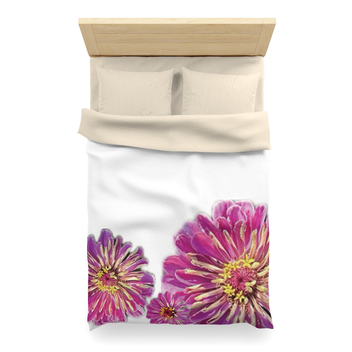 Dramatic Zinnia's Duvet Cover - Microfiber
