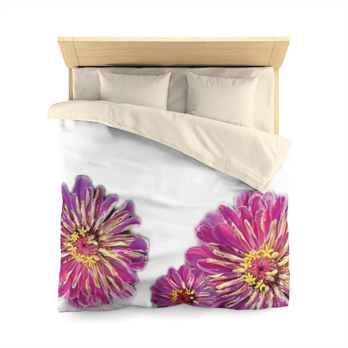 Dramatic Zinnia's Duvet Cover - Microfiber