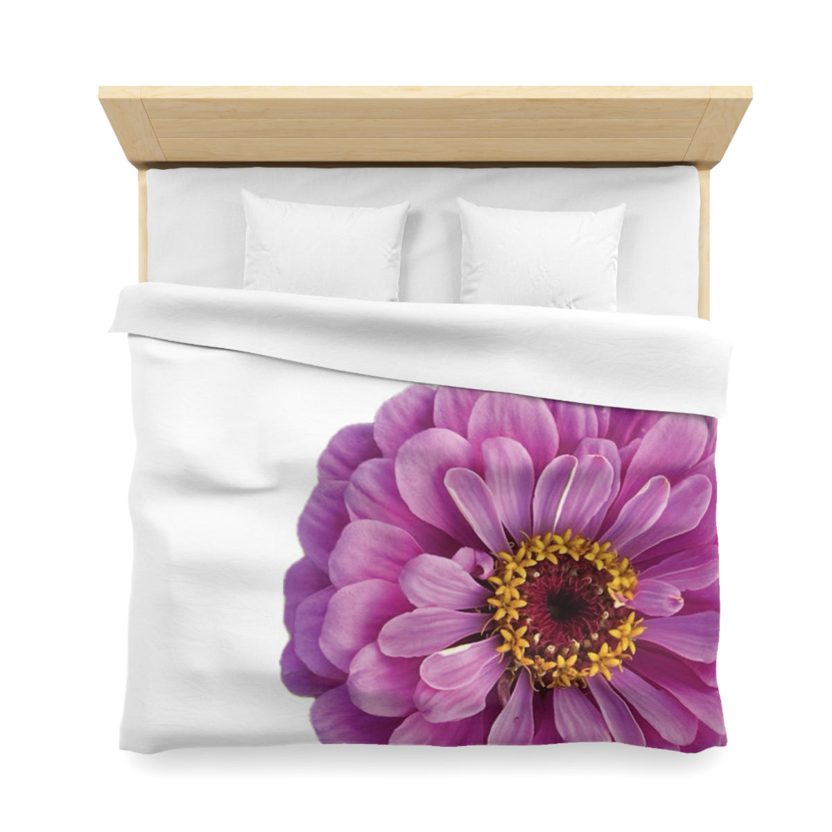 Happy Little Zinnia Duvet Cover - Microfiber