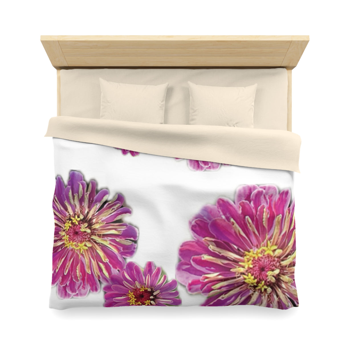 Dramatic Zinnia's Duvet Cover - Microfiber