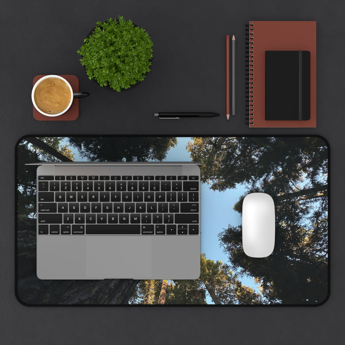 Pacific Northwest Forest Canopy Desk Mat