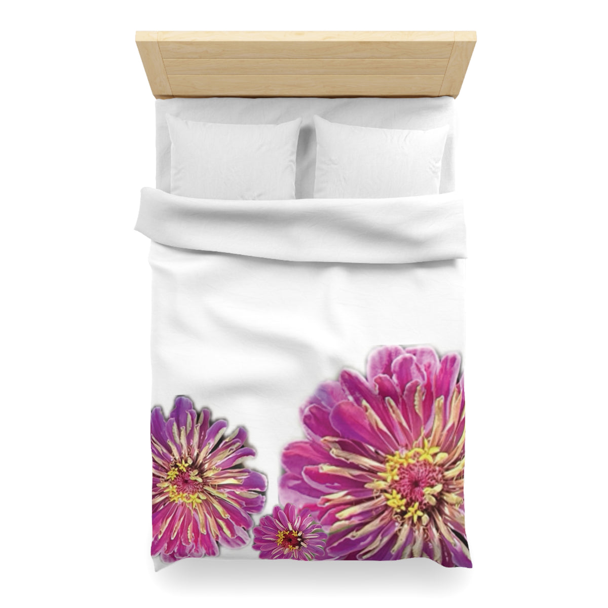 Dramatic Zinnia's Duvet Cover - Microfiber