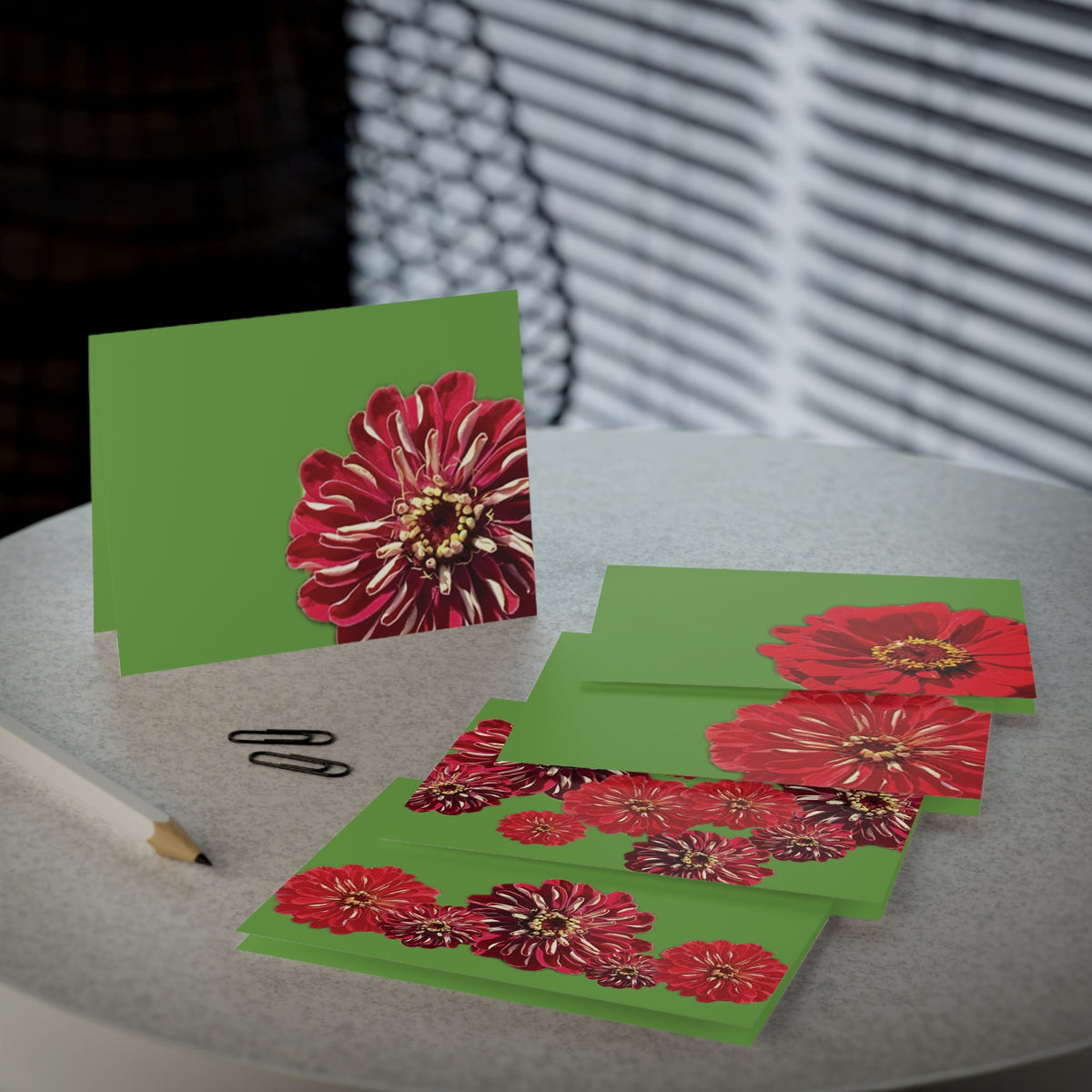 Festive Elegance Greeting Cards - 5-Pack