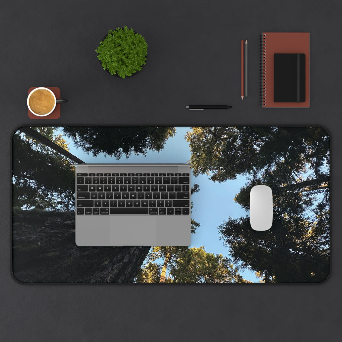 Pacific Northwest Forest Canopy Desk Mat