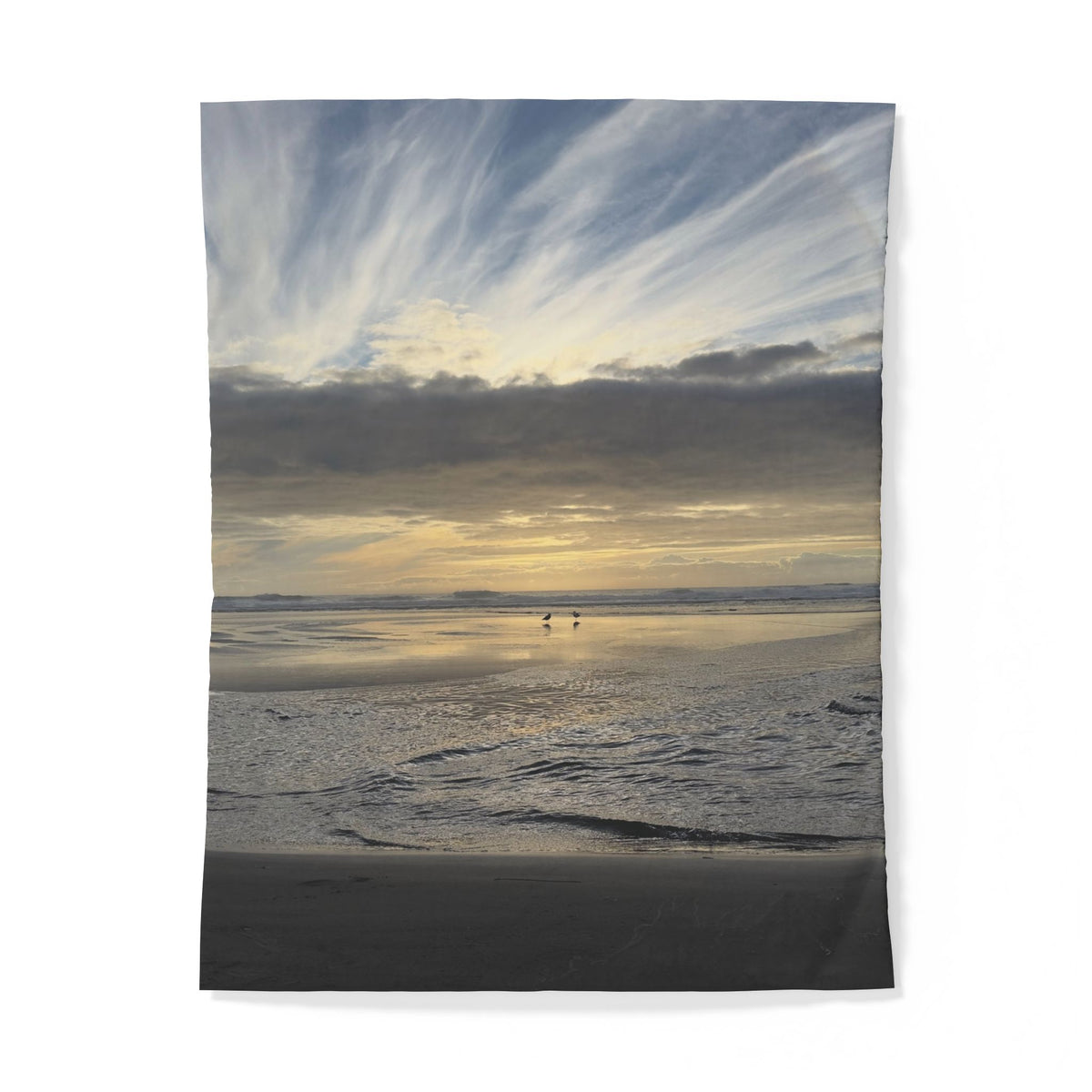 Oregon Coast Lovebirds Duvet Cover - Cotton