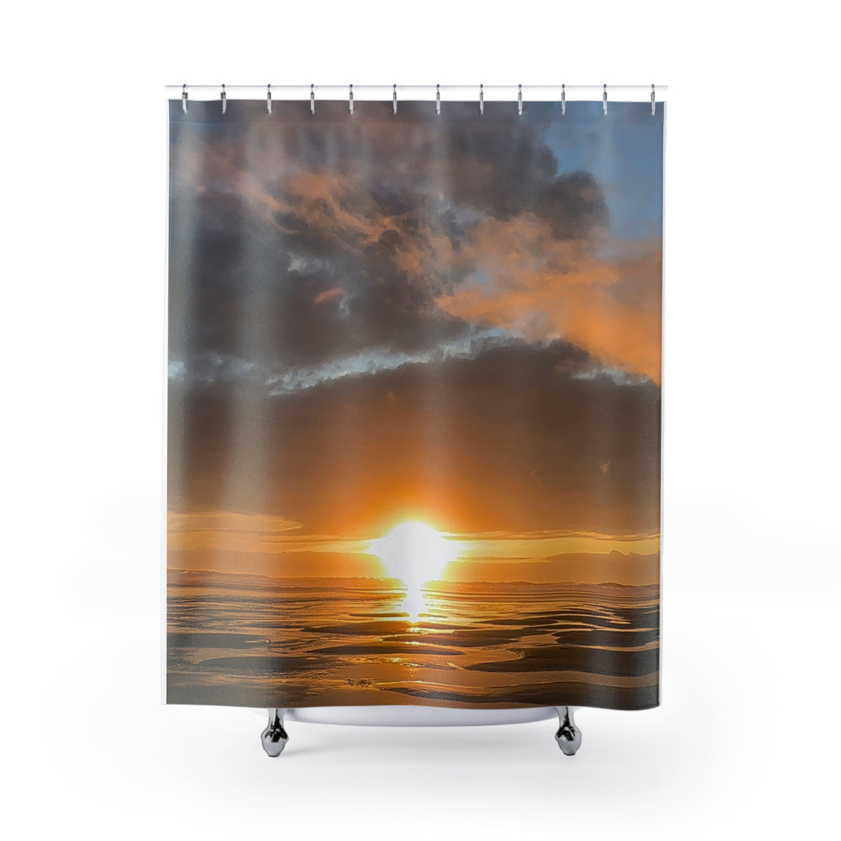Oregon Coast Golden Hour Shower Curtains