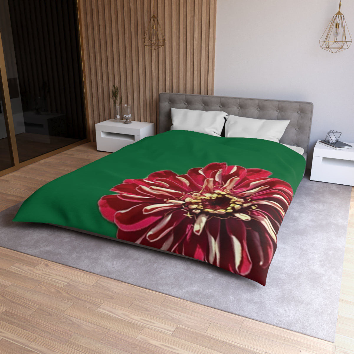 Festive Elegance Duvet Cover - Microfiber