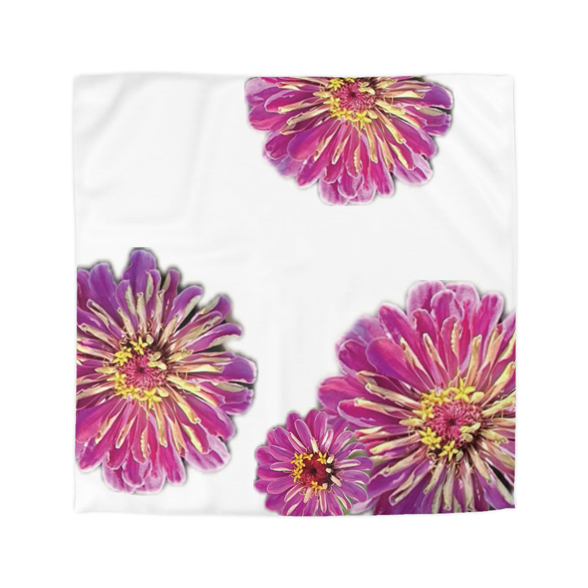 Dramatic Zinnia's Duvet Cover - Microfiber