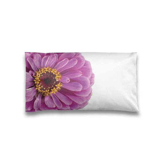 Happy Little Zinnia Satin Pillowcase - Left