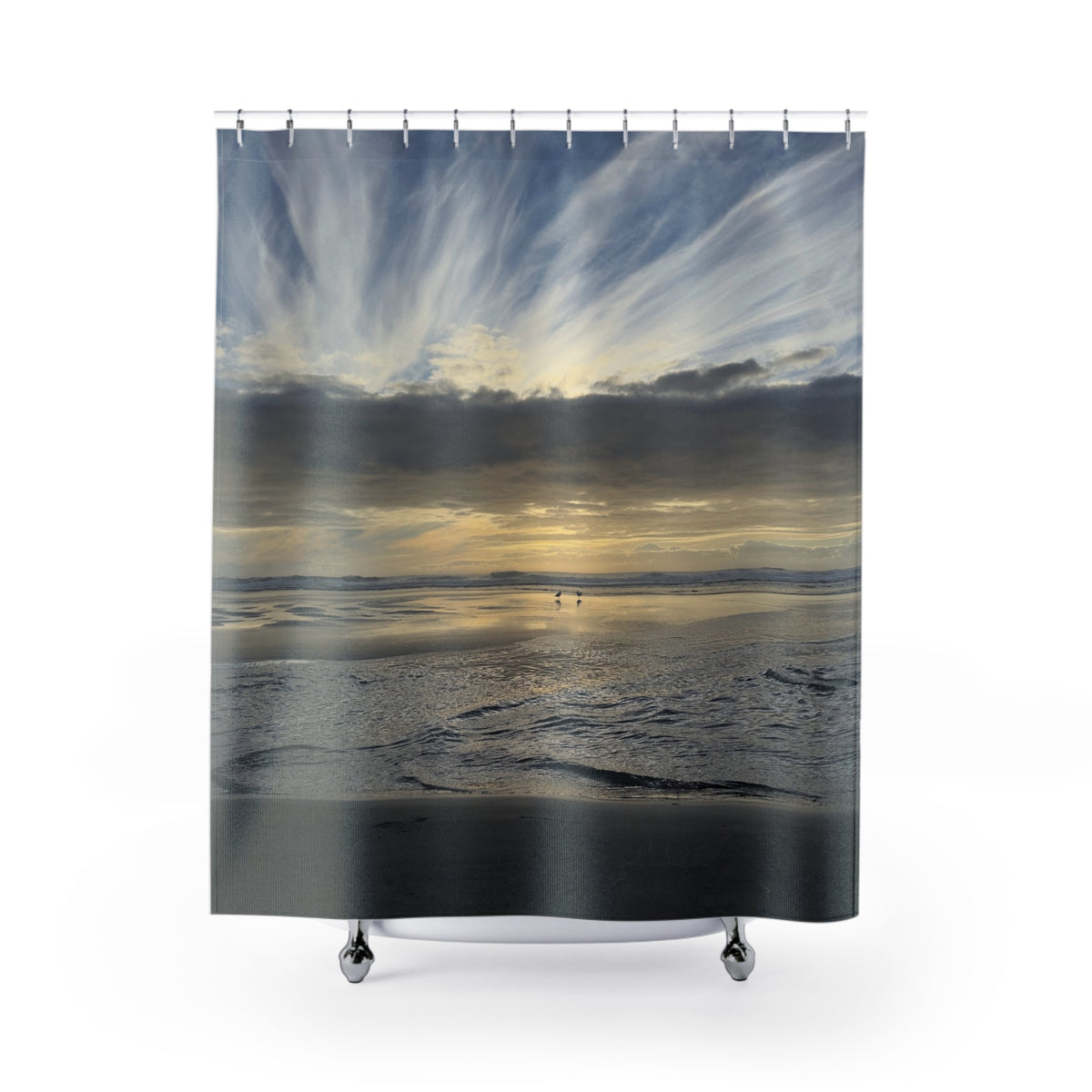 Oregon Coast Lovebirds Shower Curtains