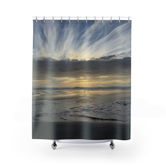 Oregon Coast Lovebirds Shower Curtains