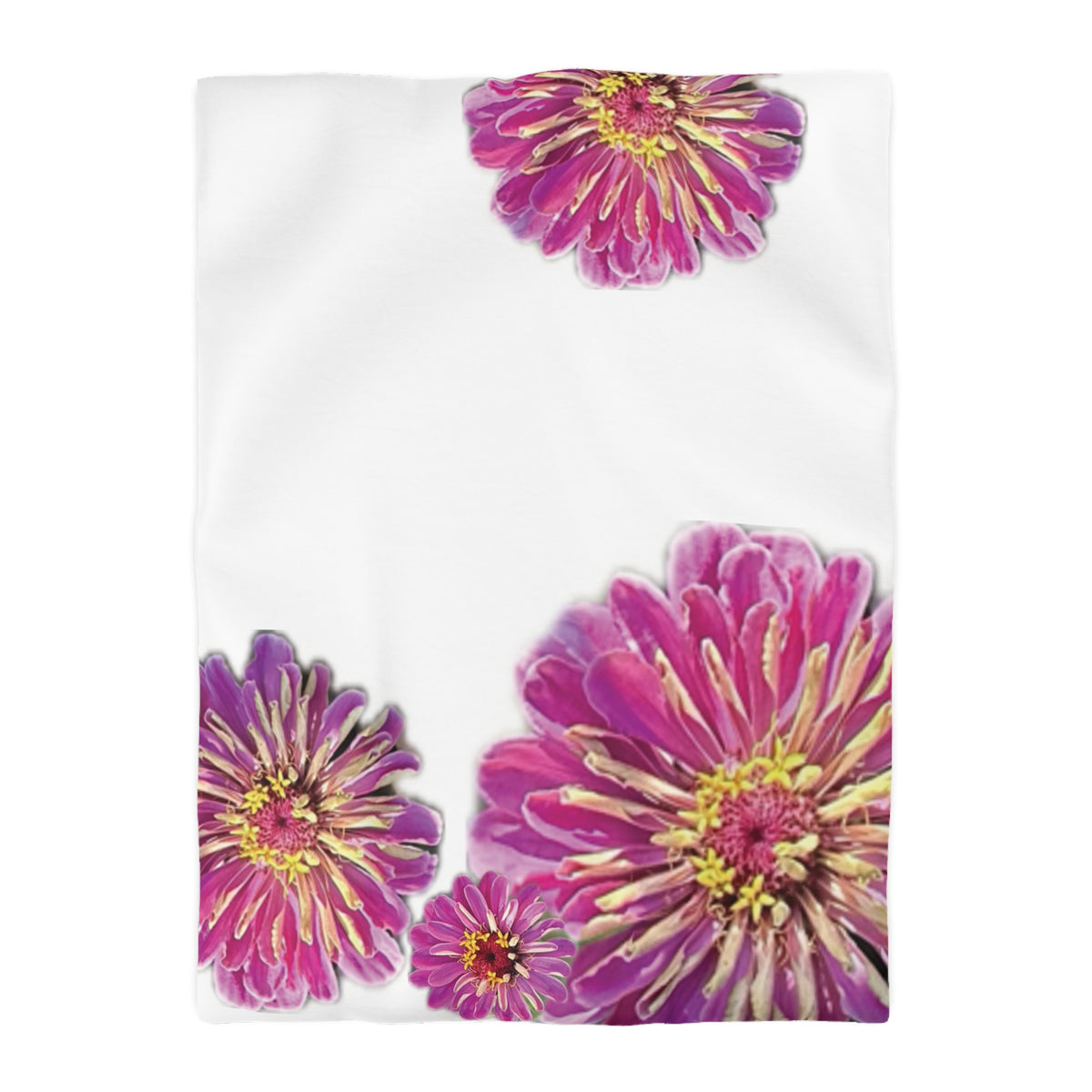 Dramatic Zinnia's Duvet Cover - Microfiber