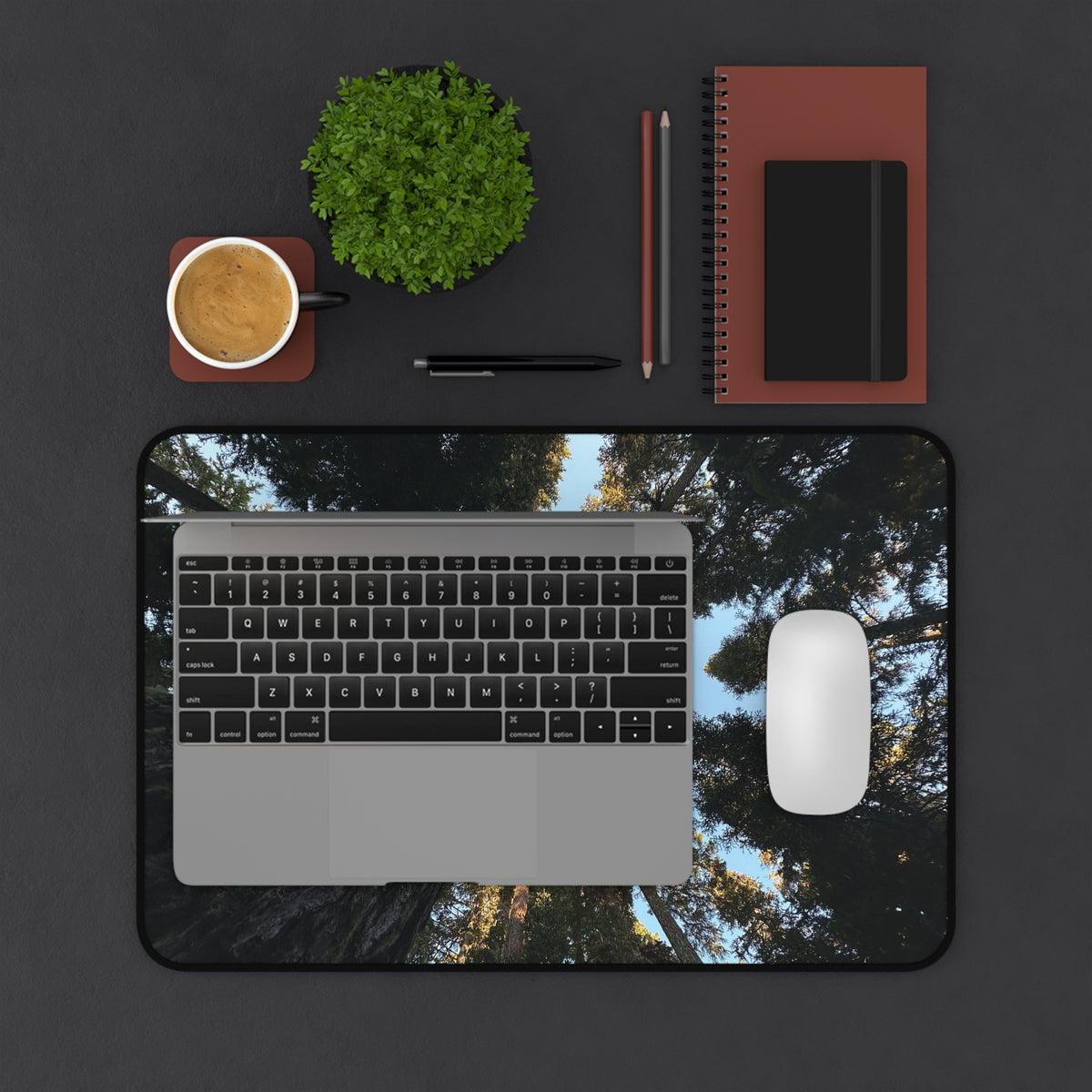 Pacific Northwest Forest Canopy Desk Mat