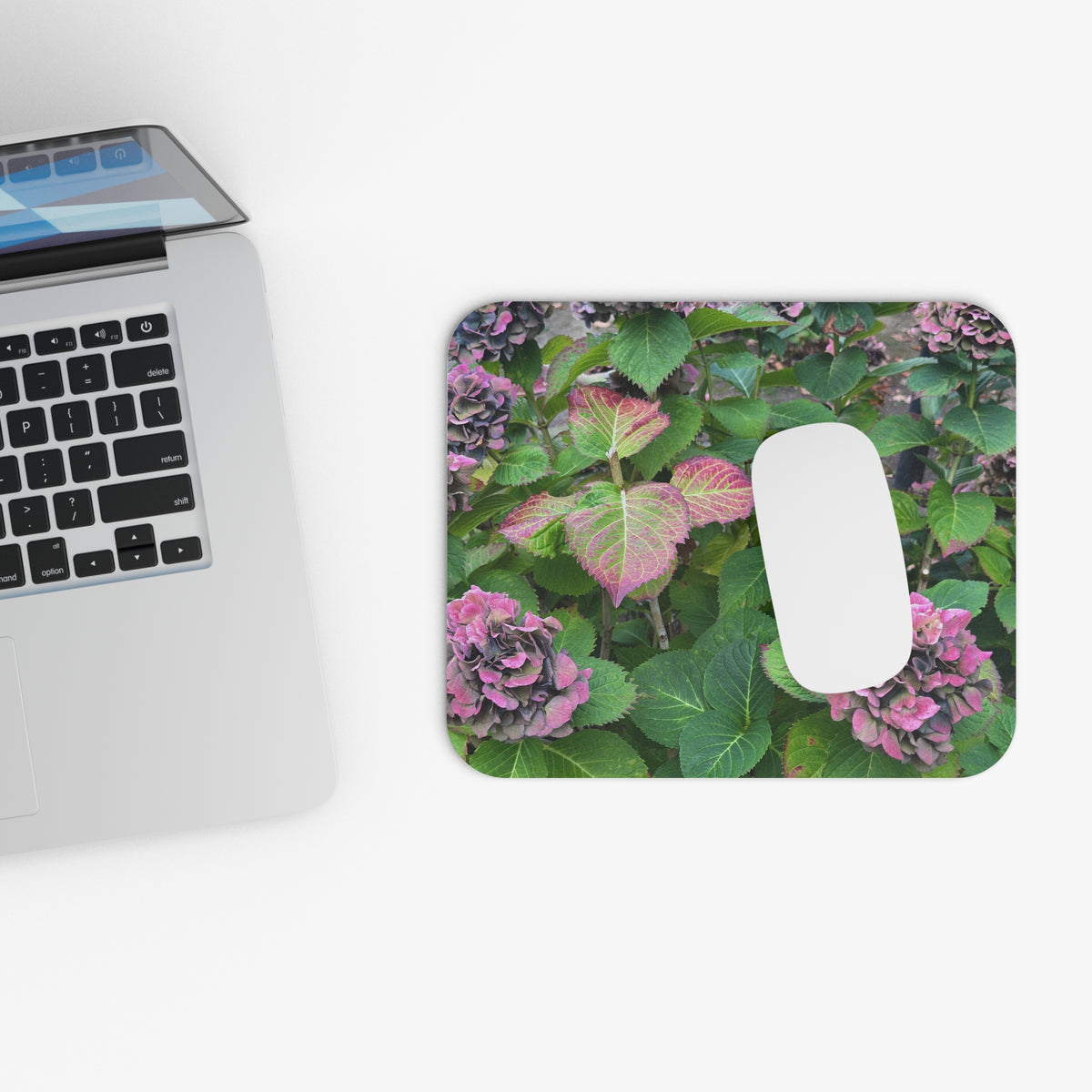 Happy Hydrangea Mouse Pad (Rectangle)