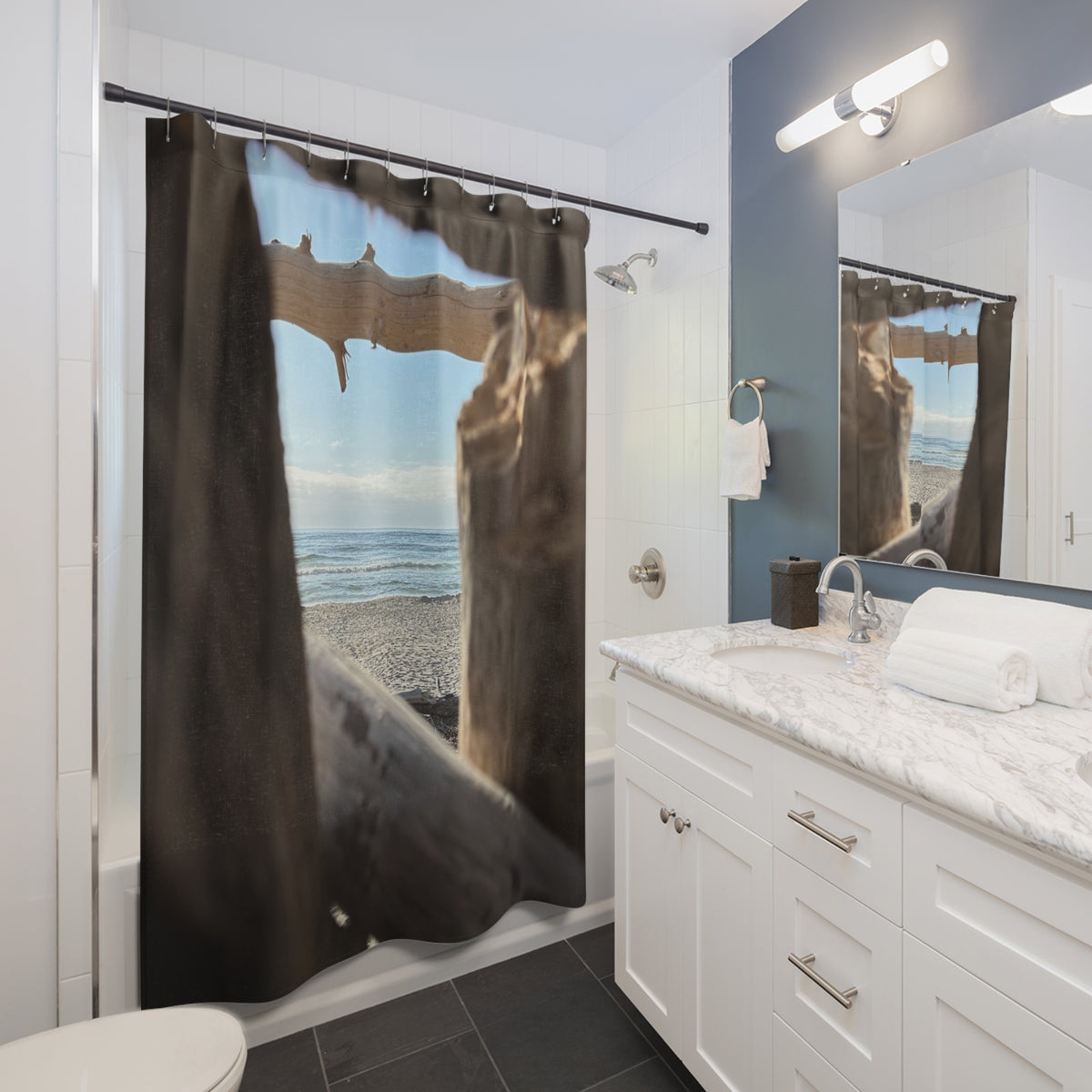 Window To The Pacific Shower Curtain