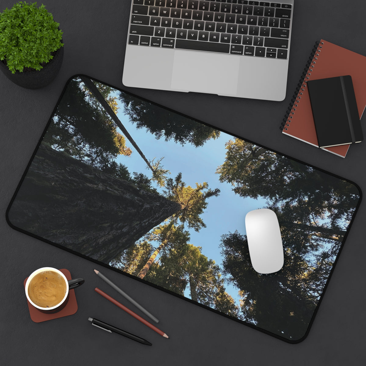 Pacific Northwest Forest Canopy Desk Mat
