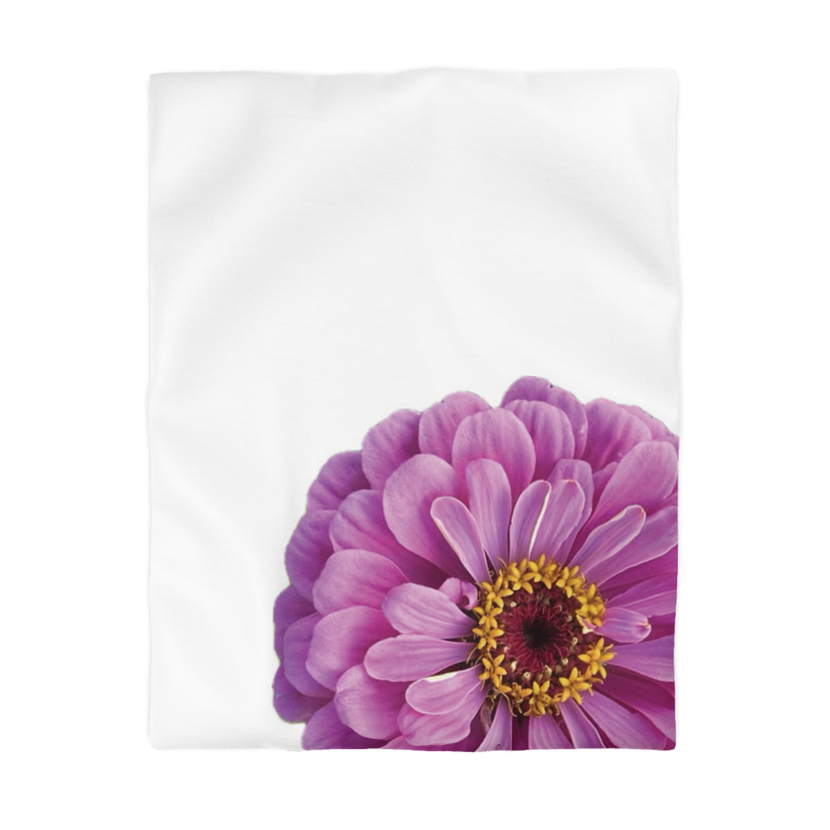 Happy Little Zinnia Duvet Cover - Microfiber