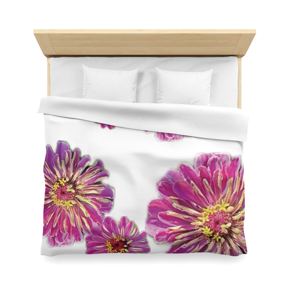 Dramatic Zinnia's Duvet Cover - Microfiber