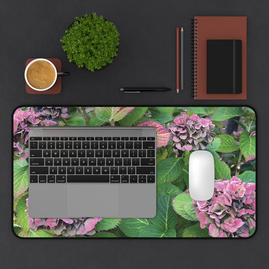 Happy Hydrangea Desk Mat