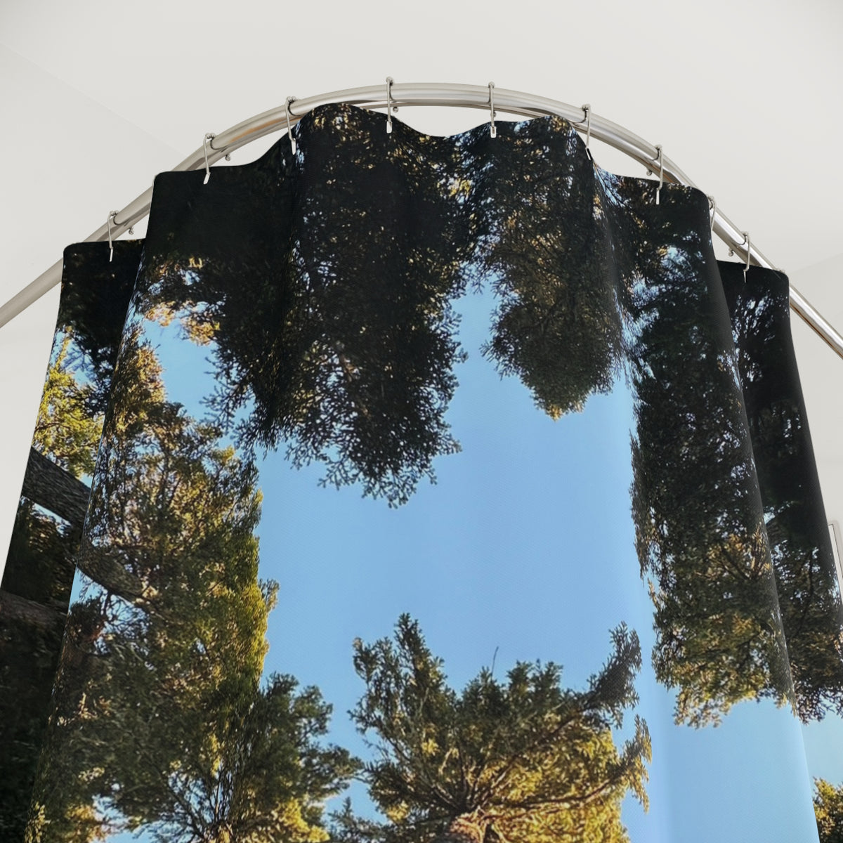 Pacific Northwest Forest Canopy Shower Curtains