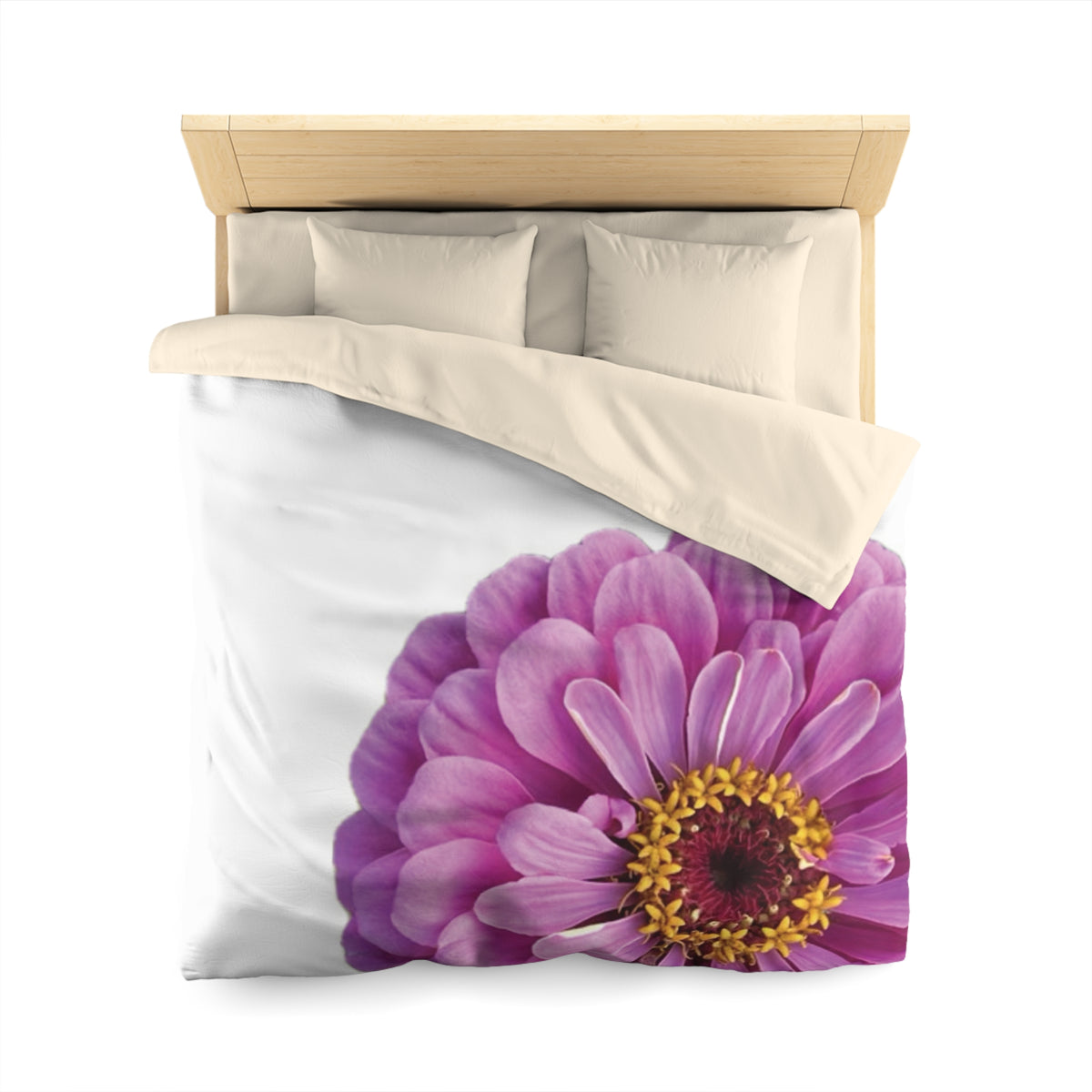 Happy Little Zinnia Duvet Cover - Microfiber