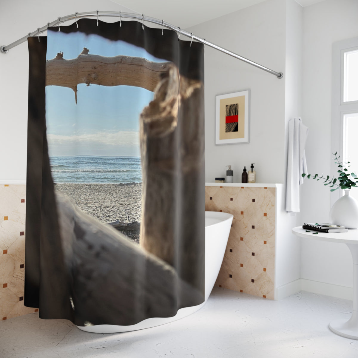 Window To The Pacific Shower Curtain
