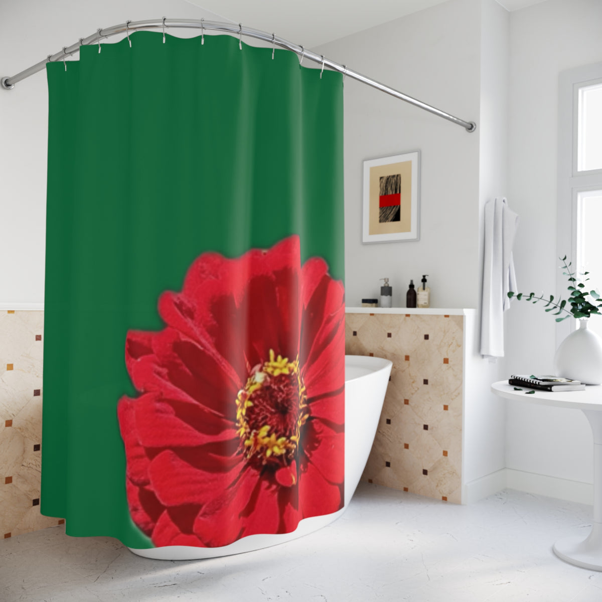 Holiday Joy Shower Curtain - Kelly Green