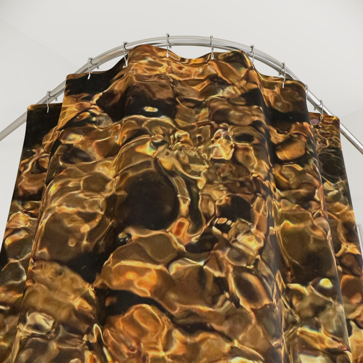 River Pebbles Shower Curtain