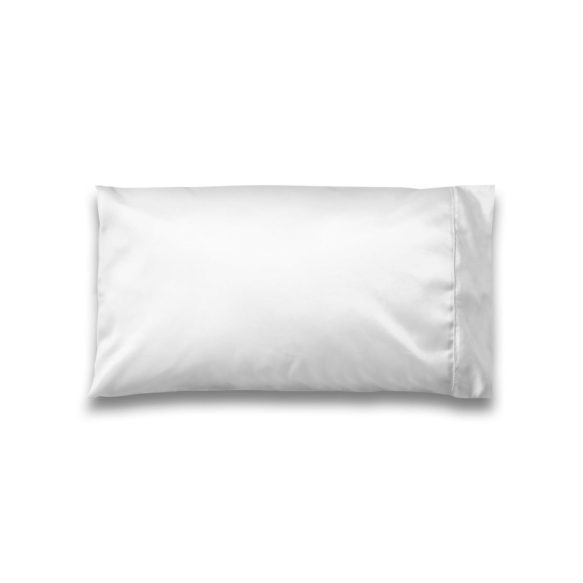 Happy Little Zinnia Satin Pillowcase - Left