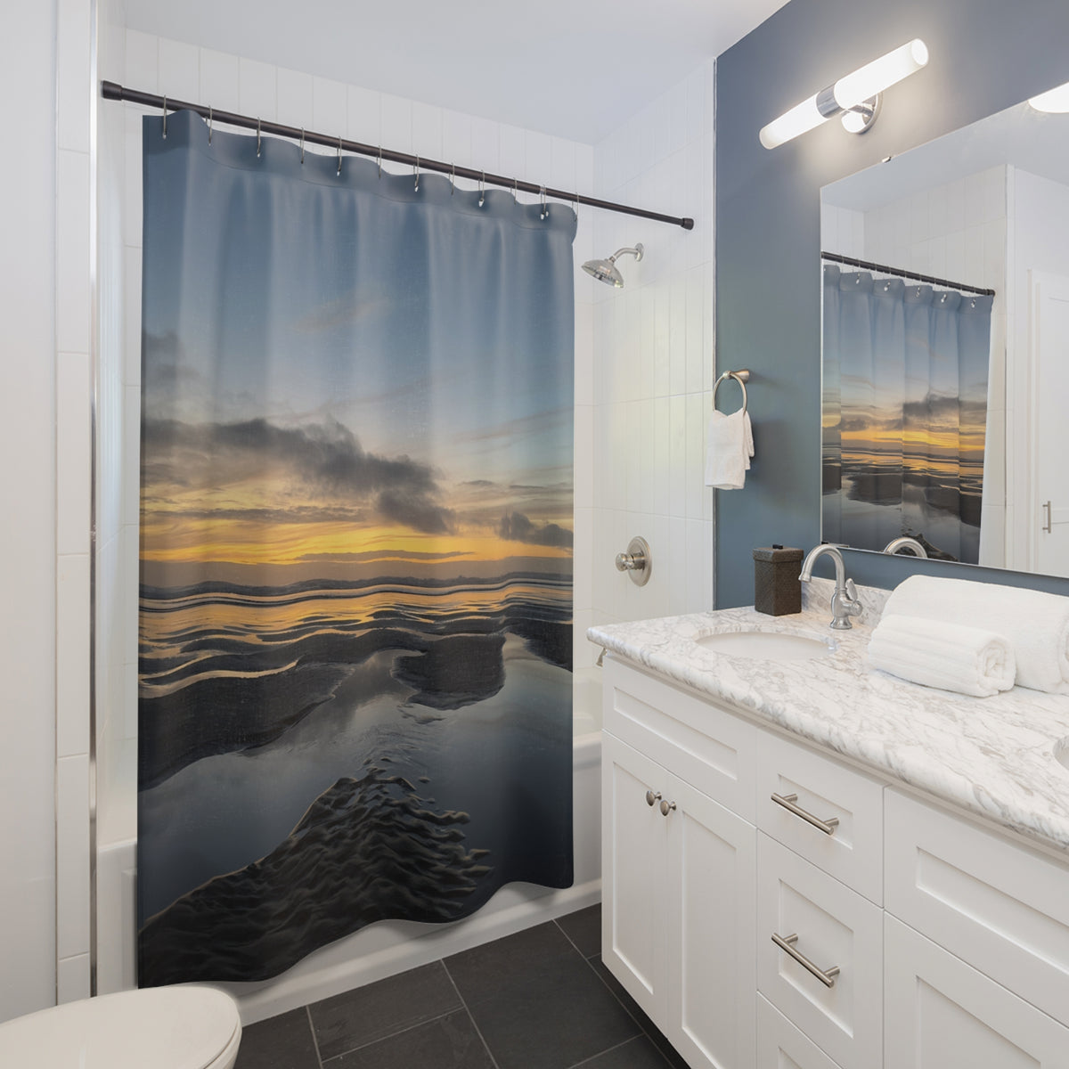 Tides A' Shifting Shower Curtain