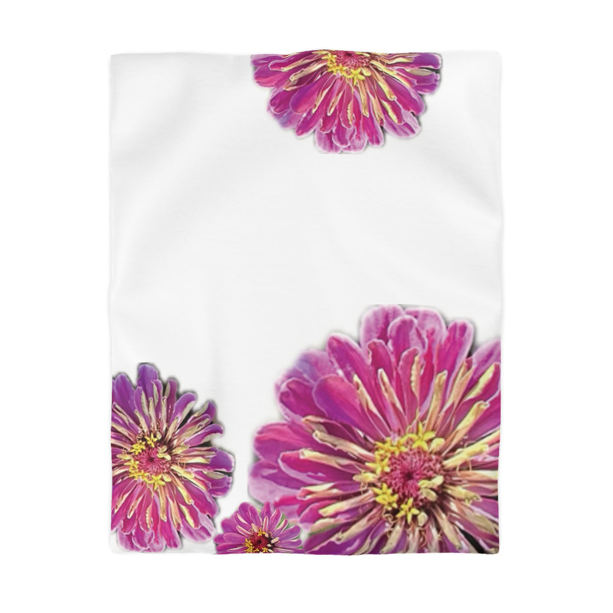 Dramatic Zinnia's Duvet Cover - Microfiber