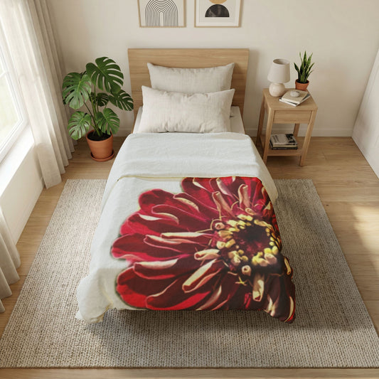 Festive Elegance Duvet Cover - Cotton, White