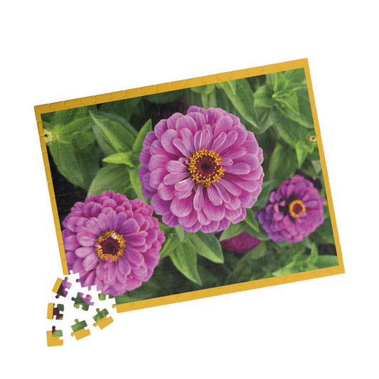 Pretty In Pink Zinnia's Puzzle - 252, 520 Pieces