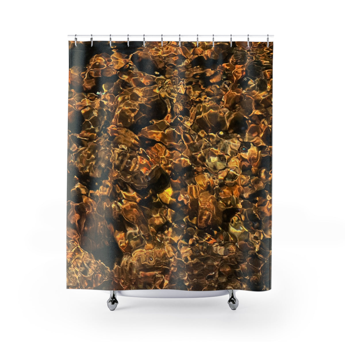 River Pebbles Shower Curtain