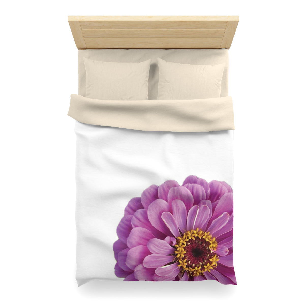 Happy Little Zinnia Duvet Cover - Microfiber
