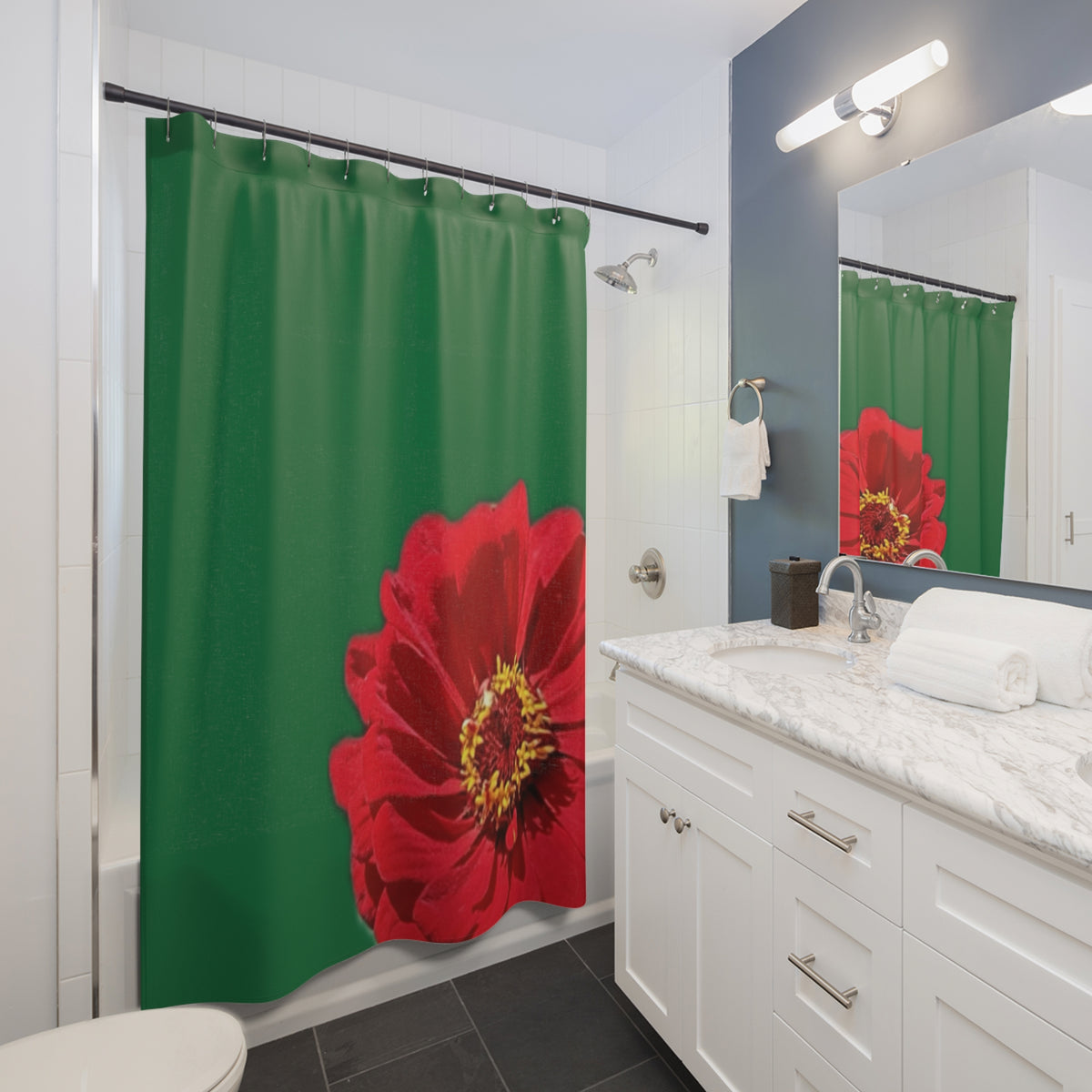 Holiday Joy Shower Curtain - Kelly Green