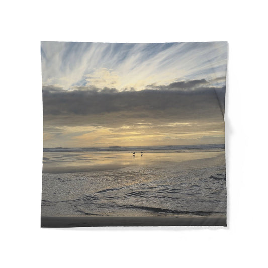 Oregon Coast Lovebirds Duvet Cover - Cotton