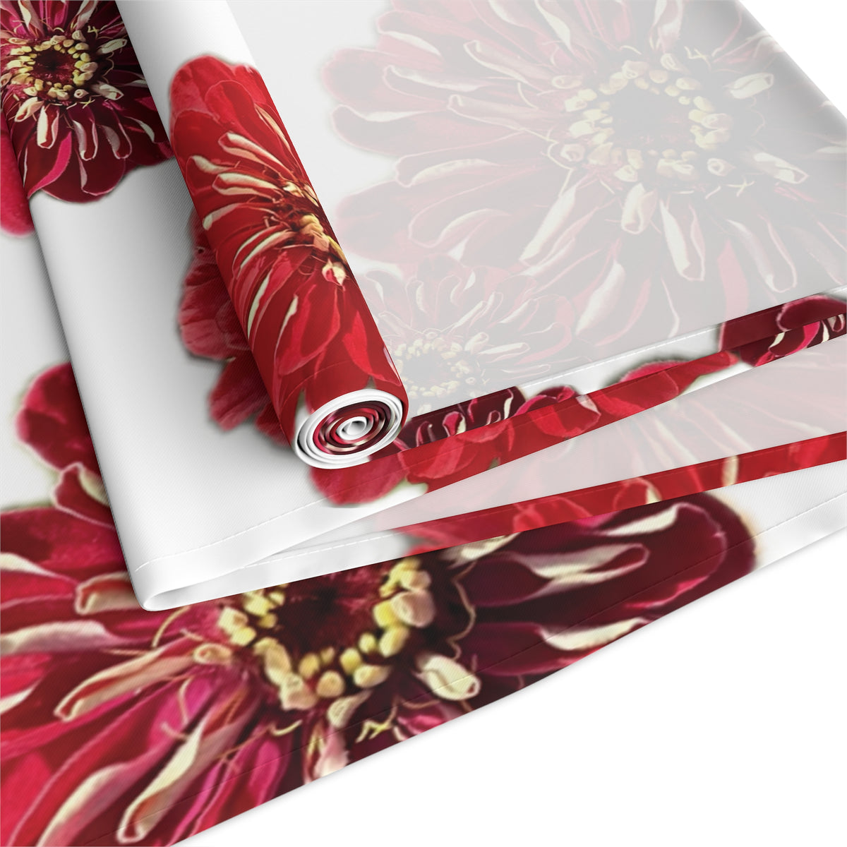 Festive Elegance Table Runner - White