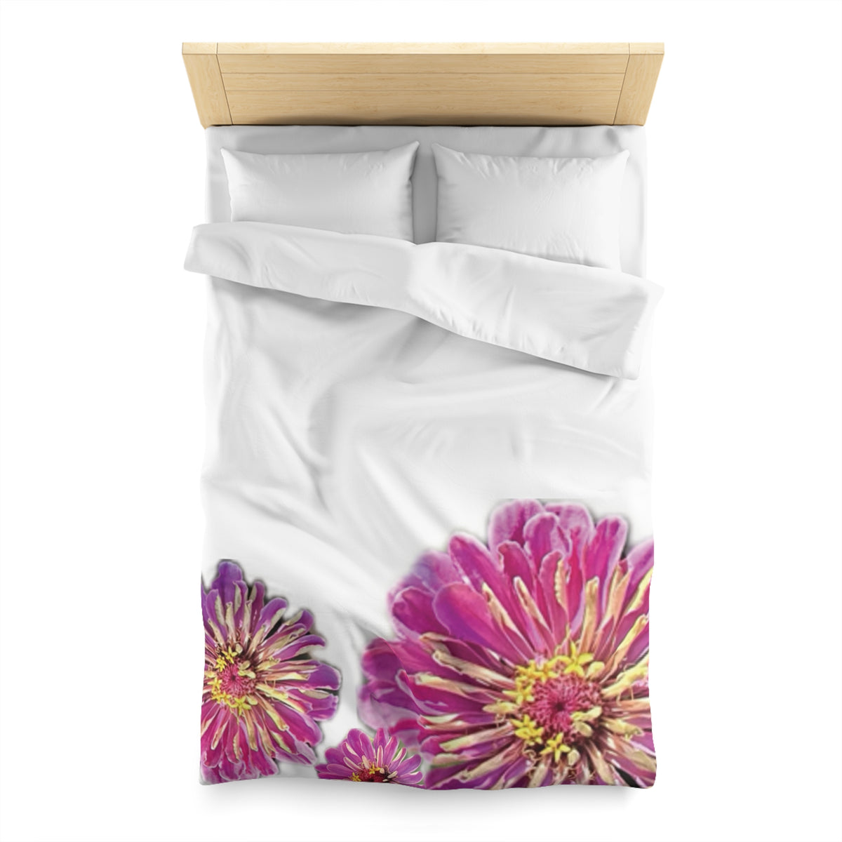 Dramatic Zinnia's Duvet Cover - Microfiber