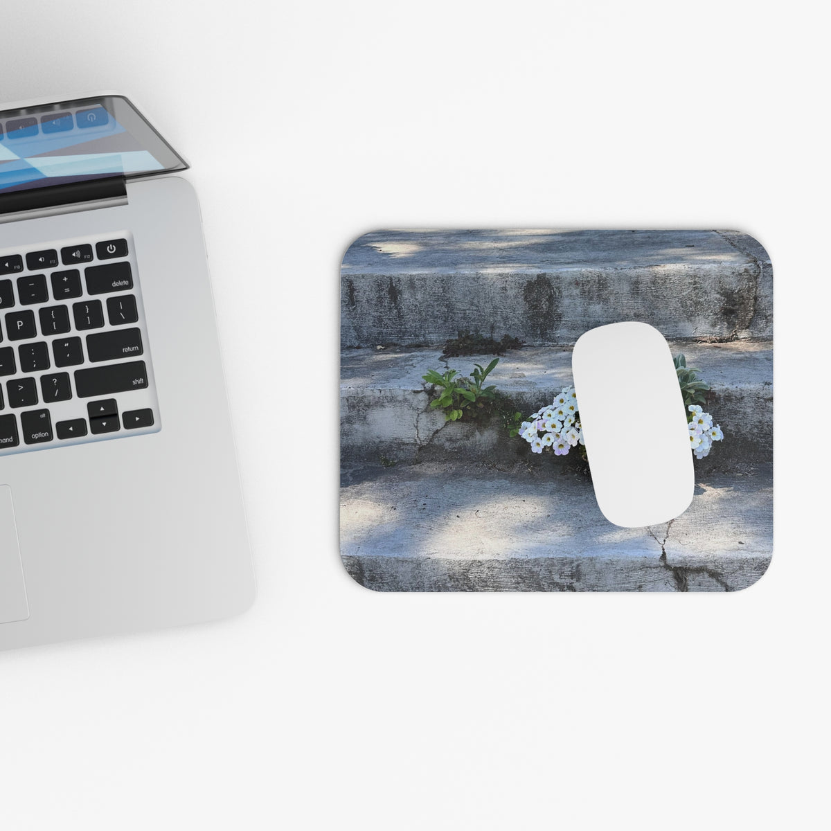 Determined Petunias Mouse Pad