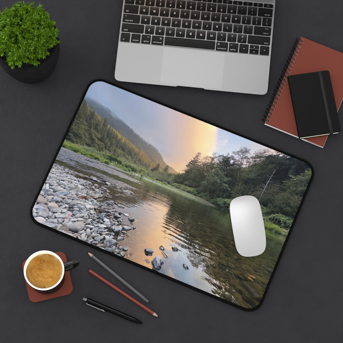 Oregon Twilight Sunset Desk Mat