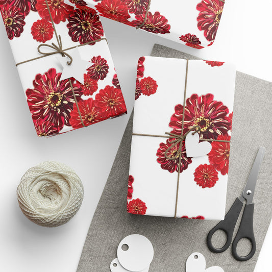 Festive Elegance Wrapping Paper - White