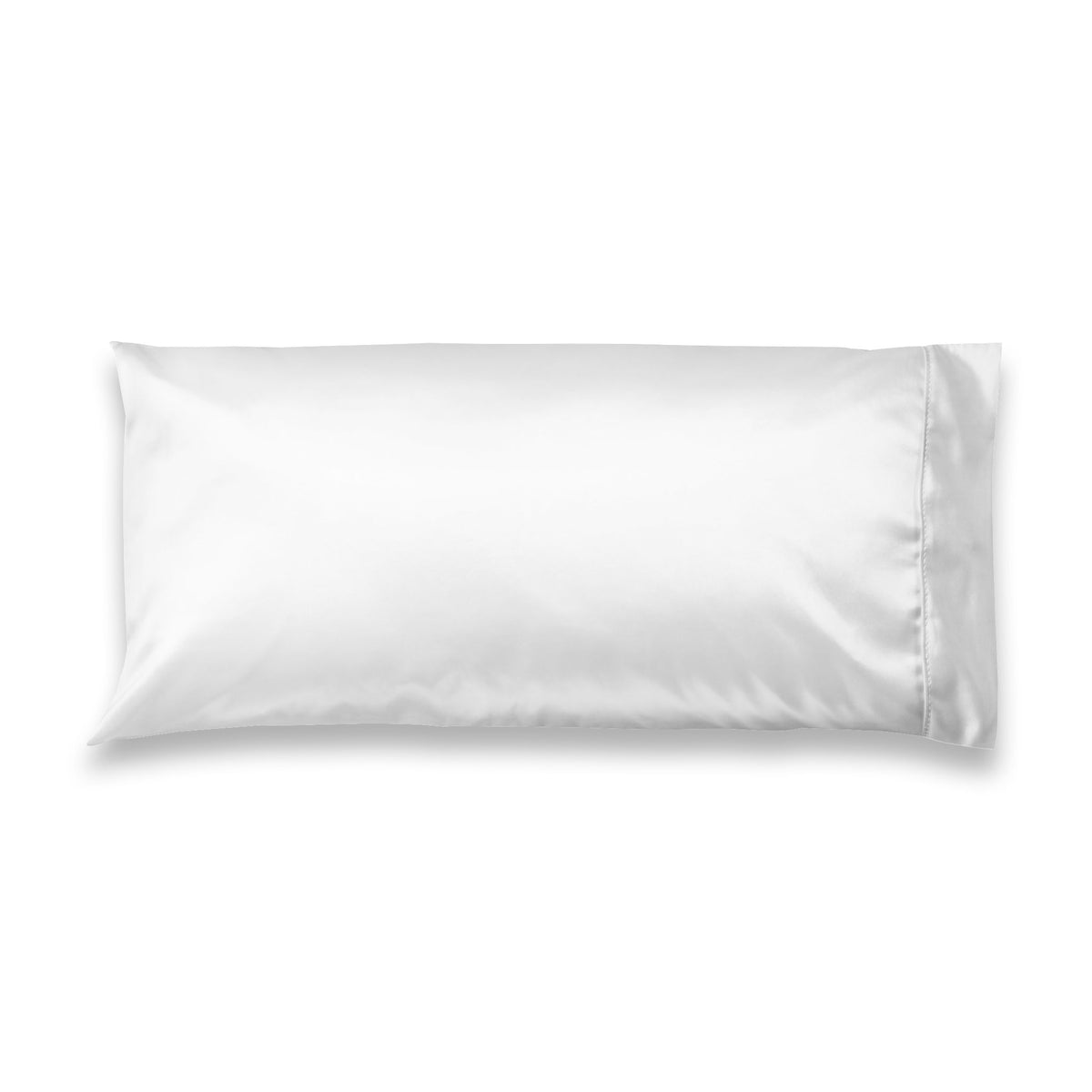 Happy Little Zinnia Satin Pillowcase - Left